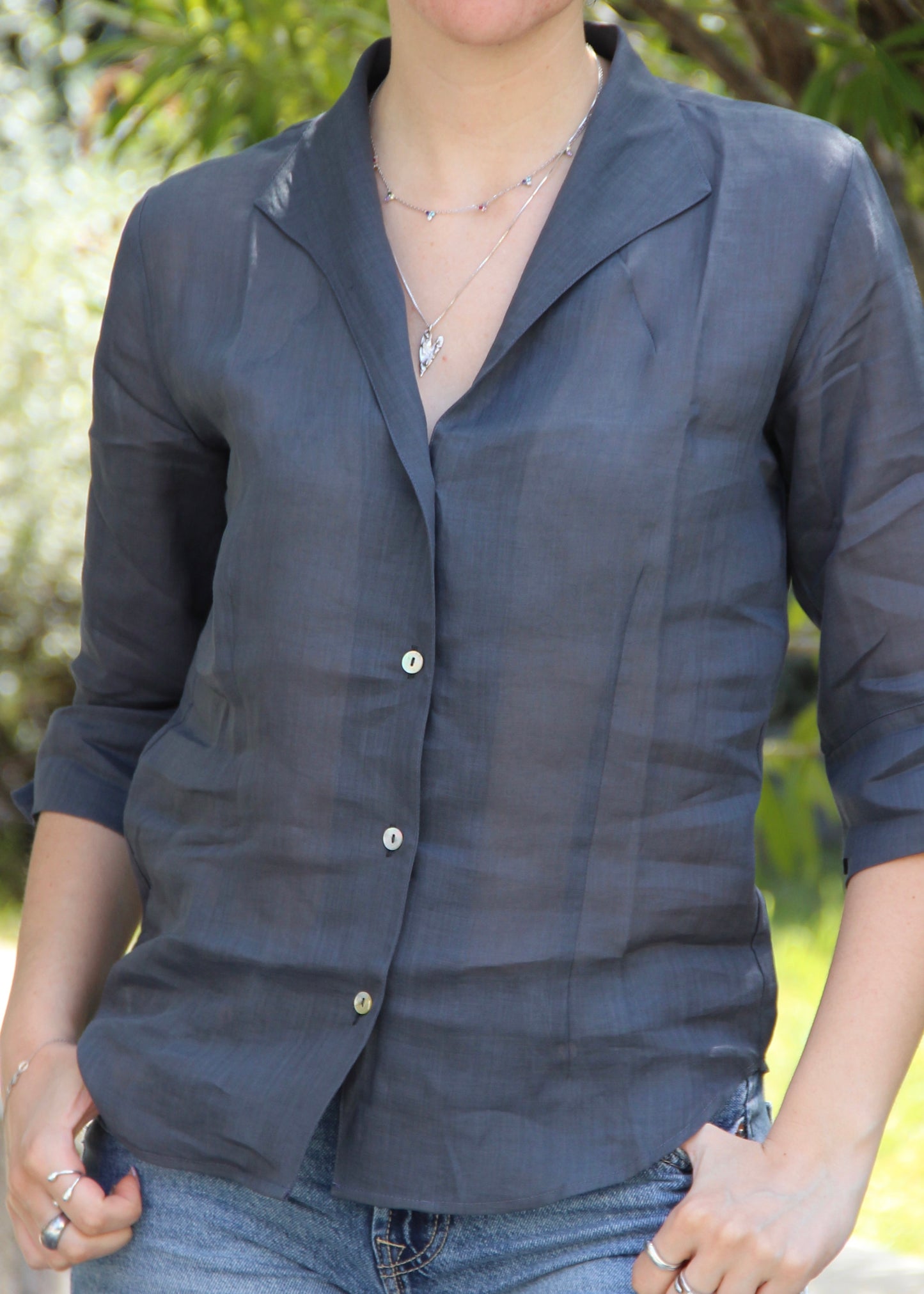 Camicia modello Daniela in Lino