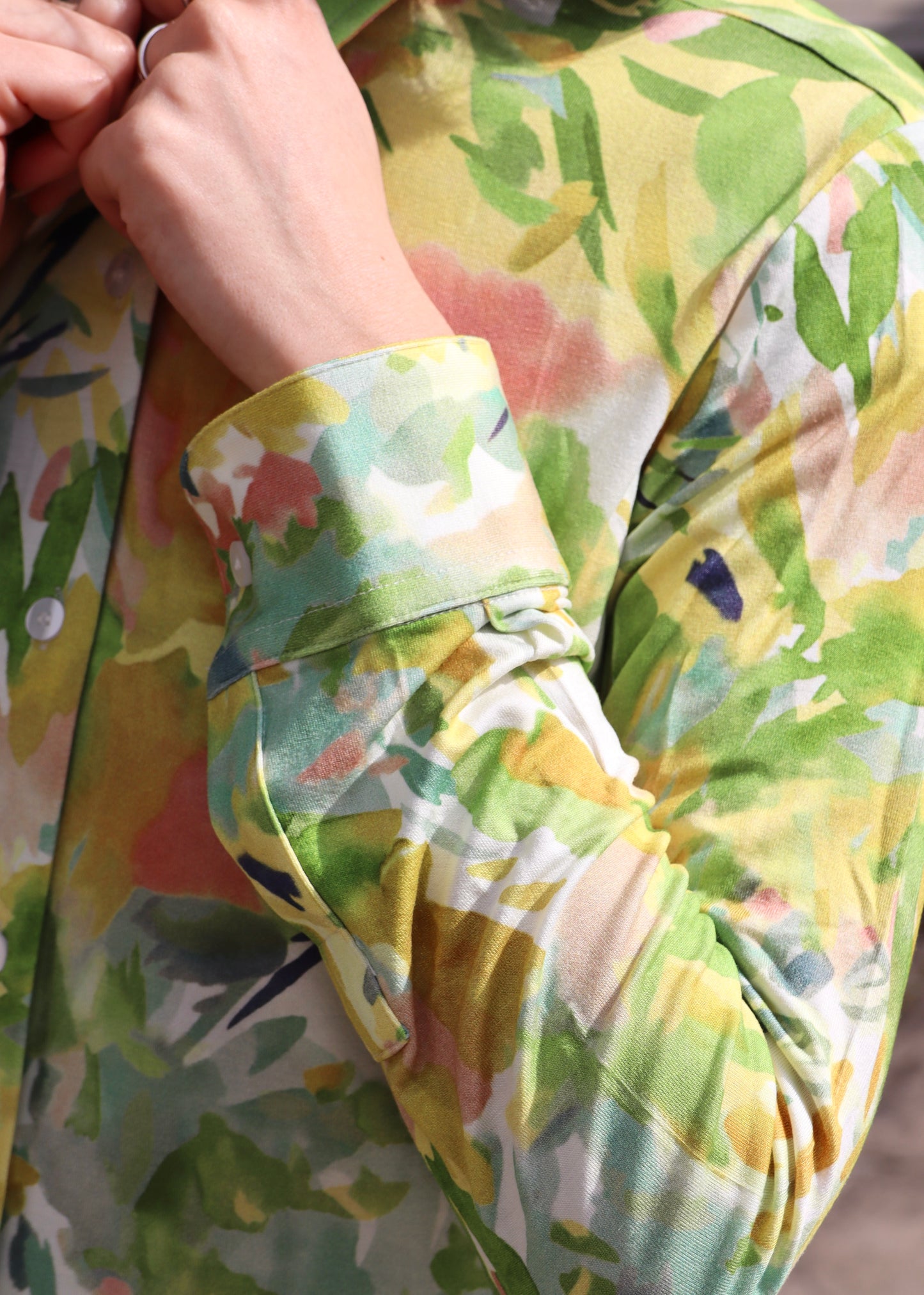 Camicia elasticizzata - Fantasia floreale 3