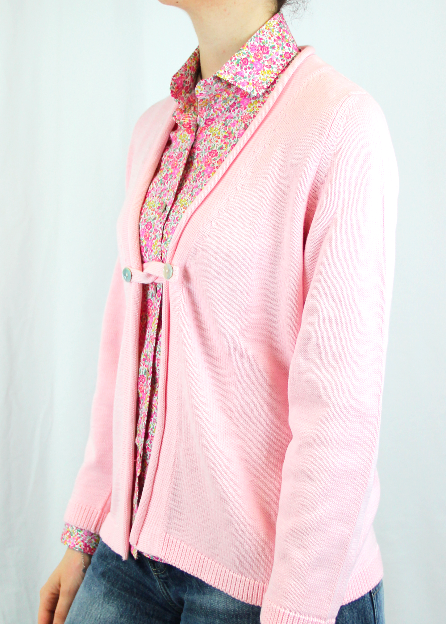 Cardigan chiusura nodo Cotone