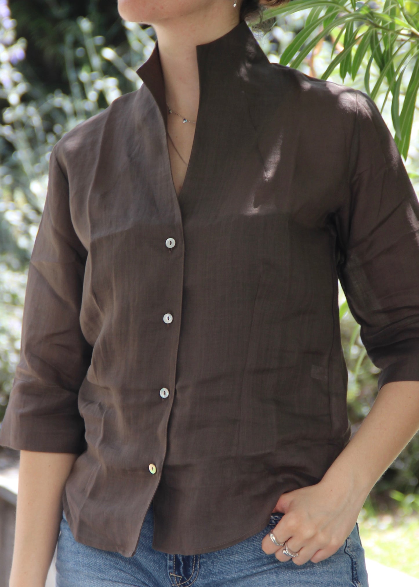 Camicia modello Daniela in Lino