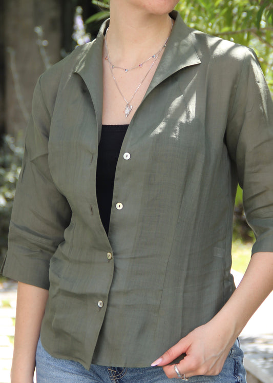 Camicia modello Daniela in Lino
