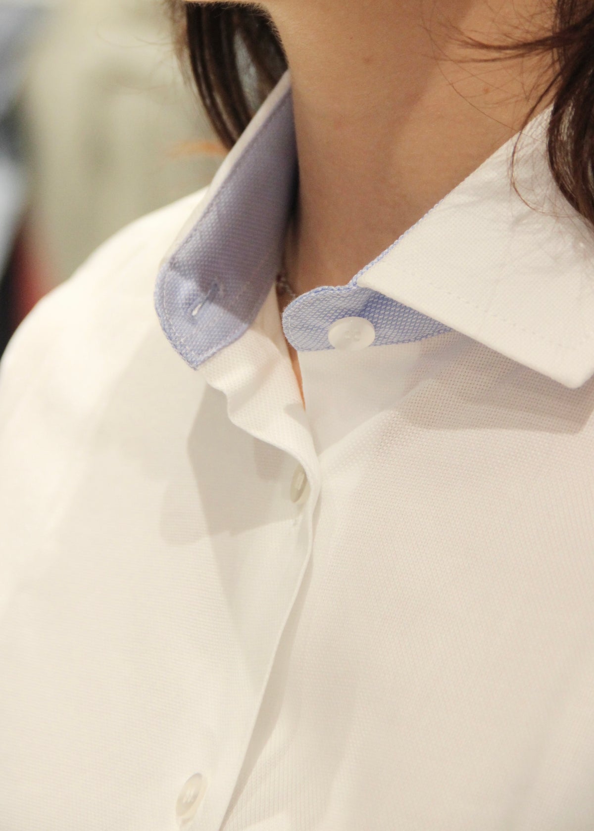 Camicia colletto a contrasto Oxford