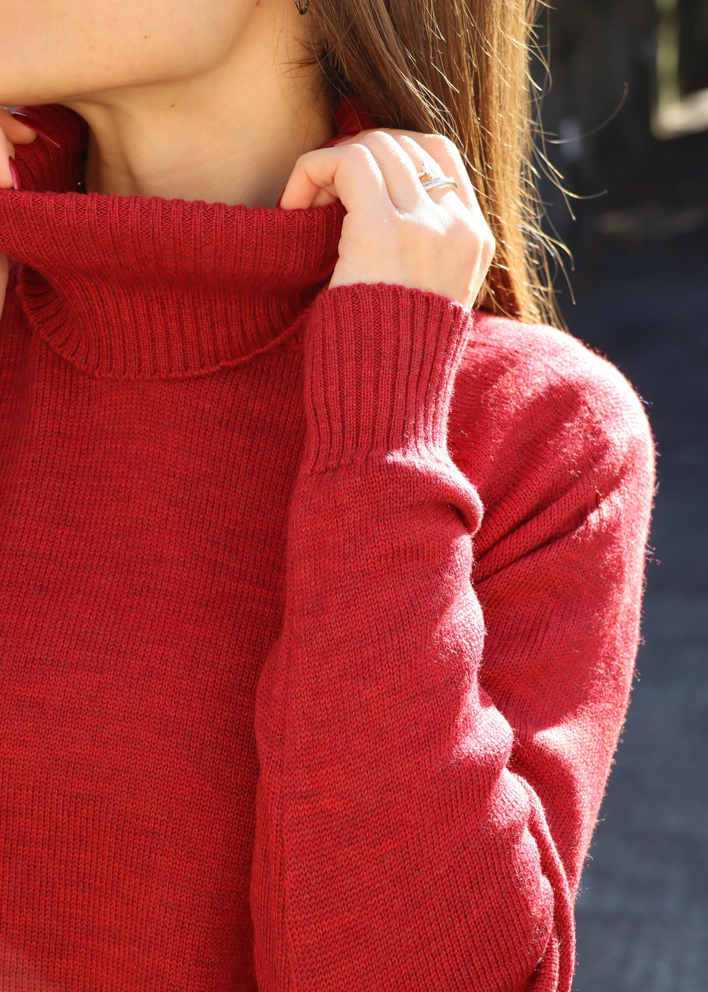 Maglione Dolcevita - lana Merino