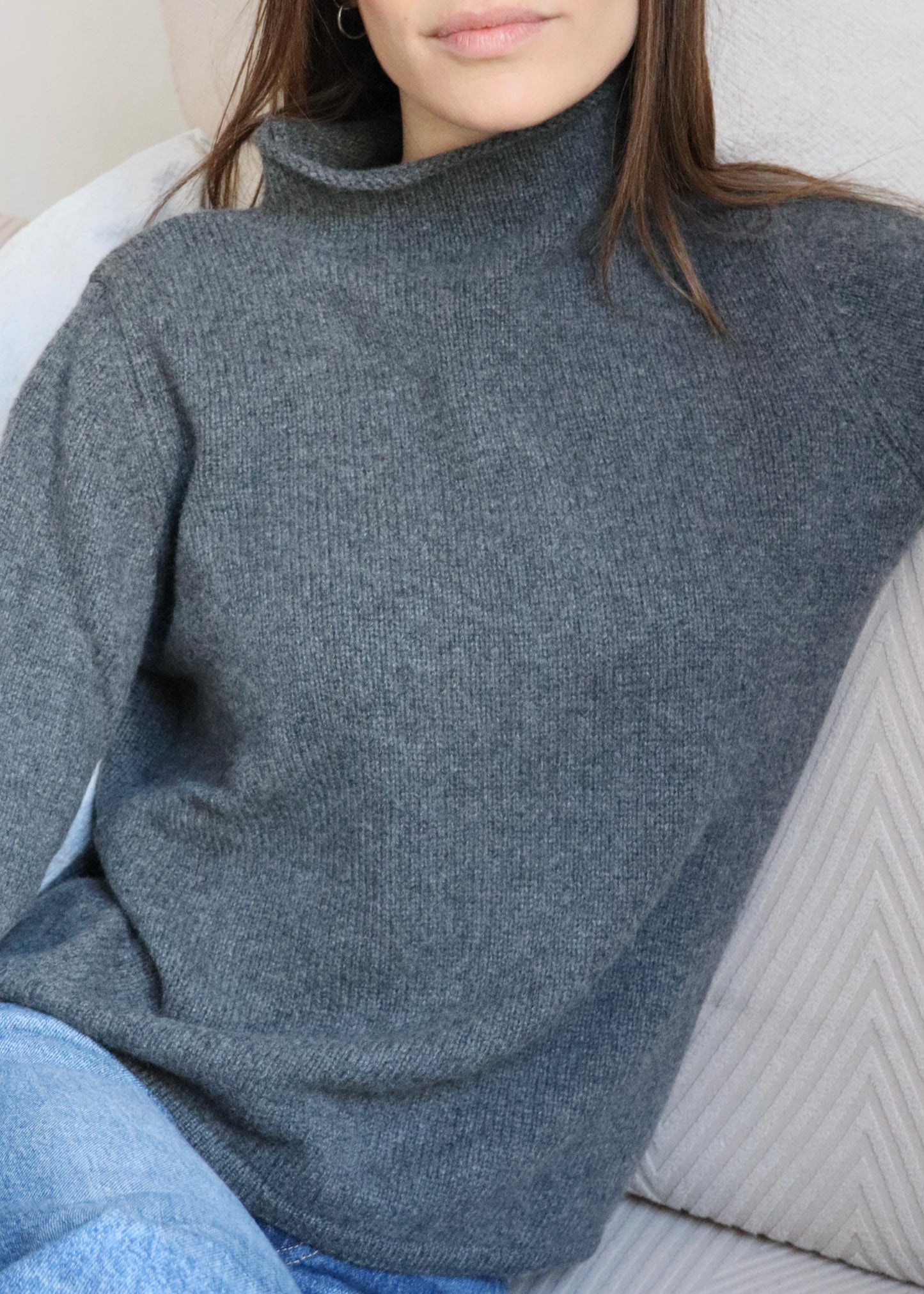 Maglione collo a Vulcano - Cashmere