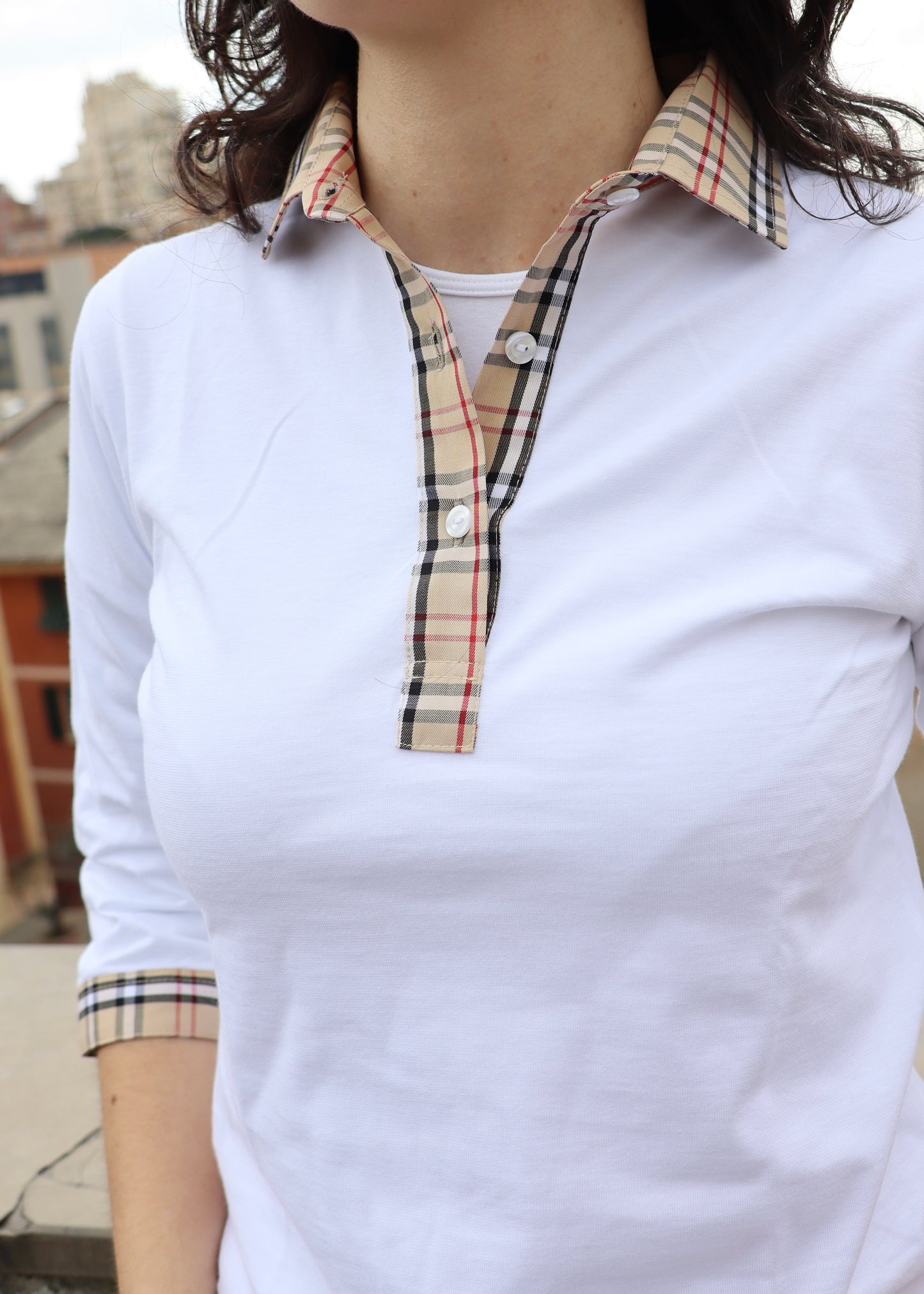Polo profili Tartan - Cotone